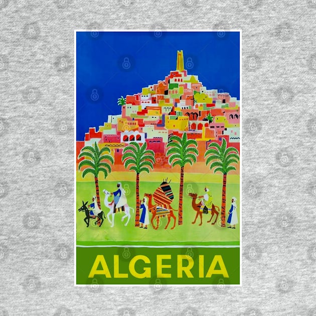 ALGERIA Vintage Advertising Travel Print by posterbobs